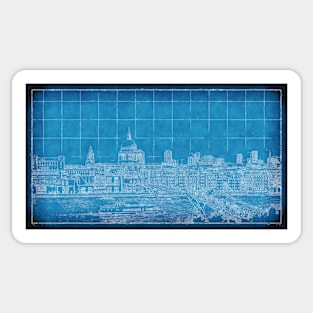 Millennium Bridge Blueprint Sticker